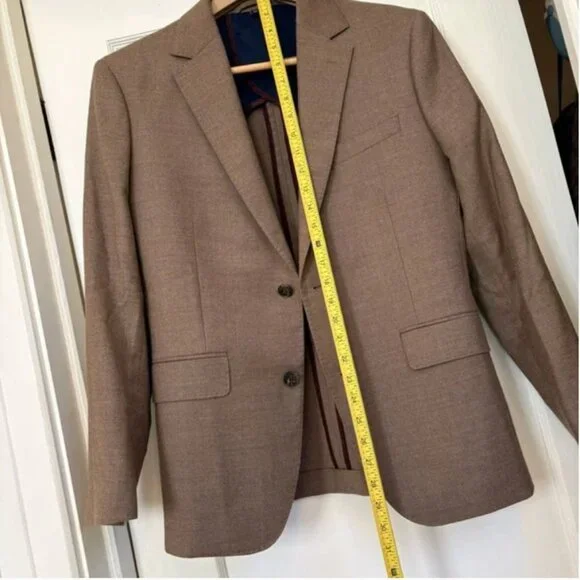 Bonobos Italian Stretch Wool Flannel Jacket Blazer - 38s Slim - NWOT - Picture 5 of 6